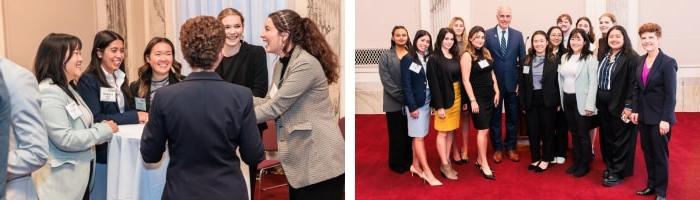 CMU Washington Semester Program students attending the PA Delegation event with CMIST Director, Audrey Kurth Cronin